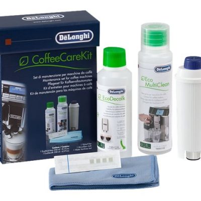Delonghi DLSC306 Maintenance Care Kit for Bean to Cup & Espresso Coffee Machines, includes five cleaning accessories