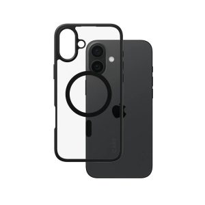 CARE by PanzerGlass Case Flagship Urban Combat Back protection Apple iPhone 16 Plus Recycled plastic Transparent/Black MagSafe