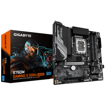Gigabyte B760M GAMING X DDR4 GEN5 Processor family Intel Processor socket LGA1700 DDR4 Supported hard disk drive interfaces M.2, SATA Number of SATA connectors 4