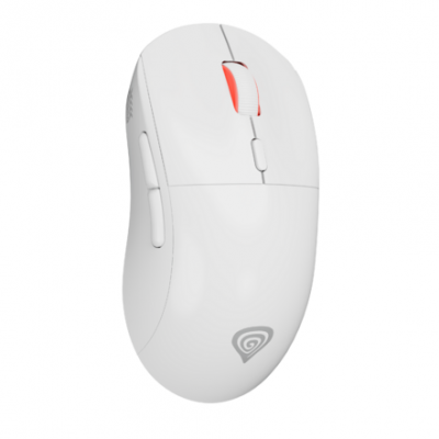 Genesis Zircon XIII Custom Gaming Mouse Wireless 2.4 GHz, USB White
