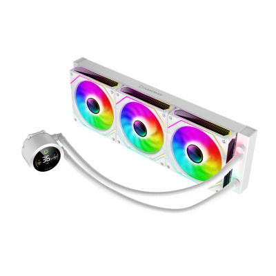 Gamemax CPU Liquid Cooler ICEBURG 360 DIGITAL WH White