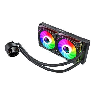 Gamemax CPU Liquid Cooler ICEBURG 240 DIGITAL BK Black