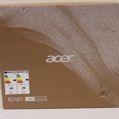 SALE OUT. Acer Vero B8 B248YEbemiqprcuzx 23.8" IPS 1920x1080/16:9/4ms/300/100M:1/DP,HDMI/Audio Out/Webcam/Black SALE OUT. Acer Vero B8 B248YEbemiqprcuzx 23.8 " IPS 16:9 100 Hz 4 ms 1920 x 1080 pixels 300 cd/m² HDMI ports quantity 1 Black Warranty 24 month(s) DAMAGED PACKAGING