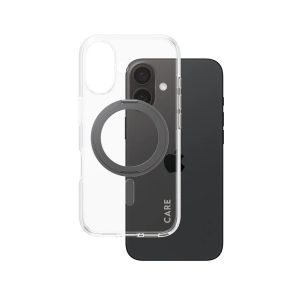 CARE Feature Case Back cover Apple iPhone 16 Recycled plastic Transparent MagSafe