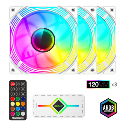 Gamemax Case Fan KF300 WH White