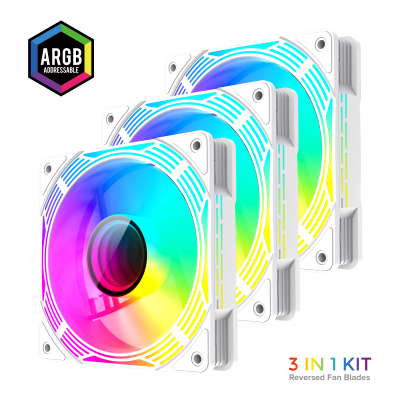 Gamemax Case Fan KF300R WH White