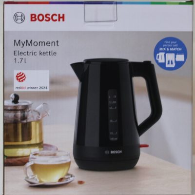 SALE OUT. Bosch Kettle TWK1M123 Electric 2400 W 1.7 L Plastic 360° rotational base Black DAMAGED PACKAGING