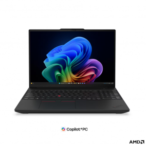 Lenovo ThinkPad T16 G5 AMD Black 16 " IPS 1920 x 1200 pixels WUXGA Anti-glare AMD Ryzen AI 5 PRO 440 16 GB SODIMM DDR5 Solid-state drive capacity 512 GB AMD Radeon 840M Graphics Windows 11 Pro 802.11be Bluetooth version 5.4 Keyboard language Nordic Keyboard backlit Warranty 36 month(s) Battery warranty 12 month(s)