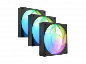 Fury Sai S12 ARGB PWM, 3-pack Fan Black
