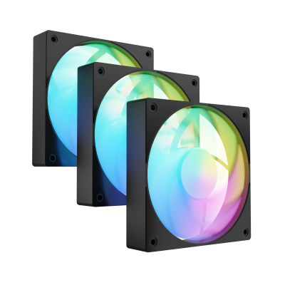 Fury Sai S12 ARGB PWM, 3-pack Fan Black