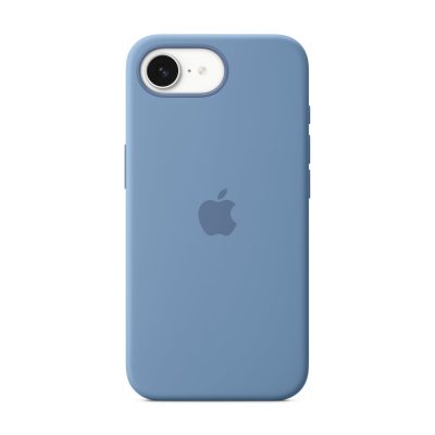 Apple iPhone 16e Silicone Case – Winter Blue Apple