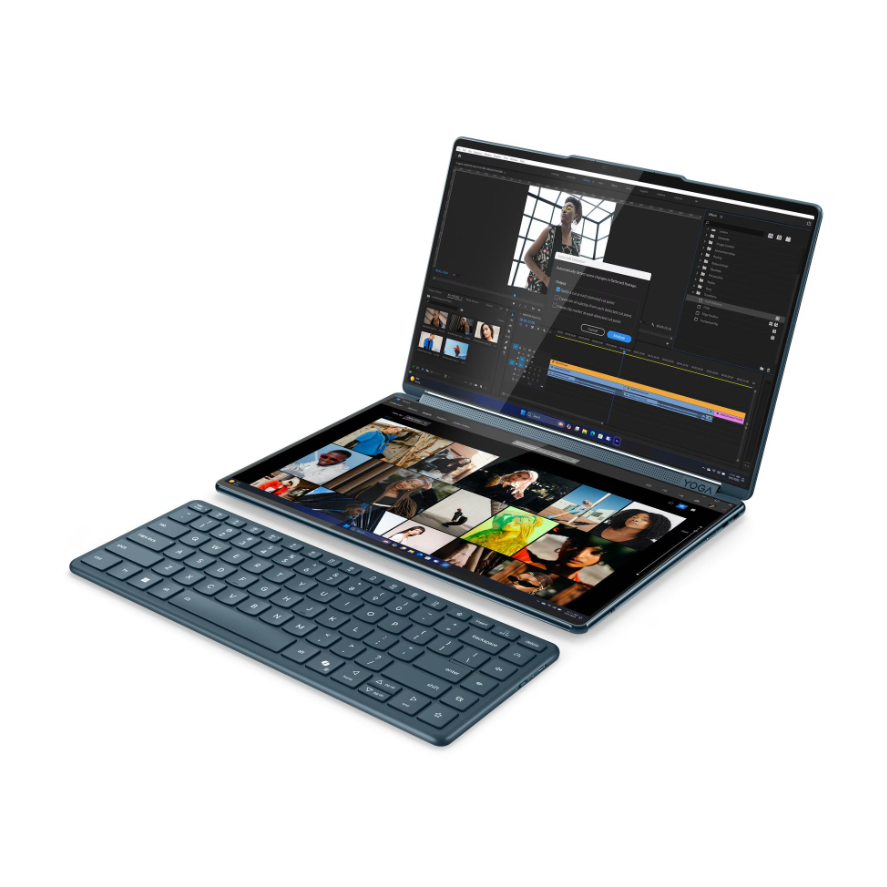 Lenovo Yoga Book 9 14IAH10 Intel Tidal Teal 2x14 " OLED Touchscreen 2.8K WQXGA+ 2880 x 1800 pixels Intel Core Ultra 7 255H 32 GB Soldered LPDDR5X Solid-state drive capacity 1000 GB Intel Arc 140T GPU Windows 11 Home 802.11be Bluetooth version 5.4 Keyboard language English Keyboard backlit Warranty 24 month(s) Battery warranty 12 month(s) - Image 4