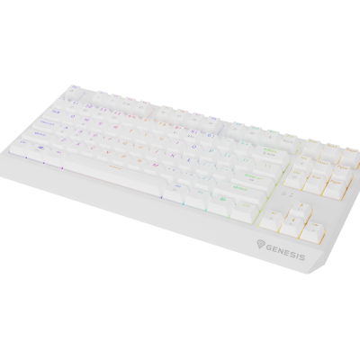 Genesis THOR 230 Mechanical Gaming Keyboard Wireless US Outemu Red White