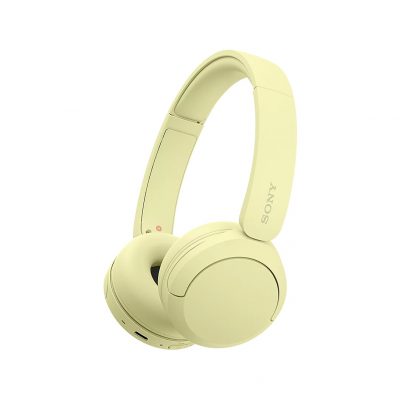 Sony Headphones WH-CH520 Bluetooth On-Ear Yellow Wireless
