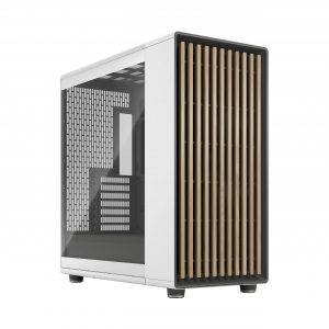 Fractal Design Computer Case North XL Chalk White TG Clear ATX