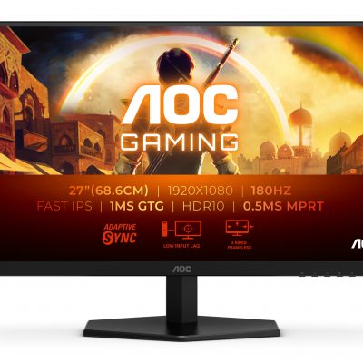 AOC 27G42E 27 " IPS FHD 16:9 180 Hz 1 ms 1920 x 1080 pixels 300 cd/m² HDMI ports quantity 1 Black