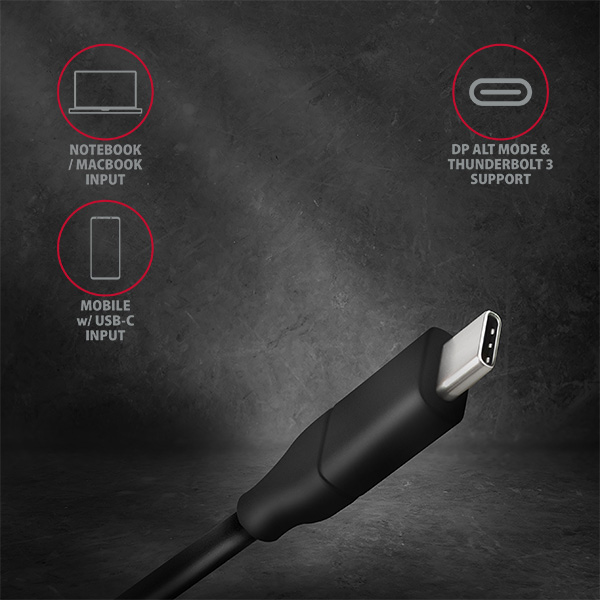 CABLE USB-C TO DP 1.8M/RVC-DPC AXAGON - Image 4
