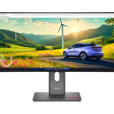 Lenovo ThinkVision P34WD-40 34 " IPS 21:9 120 Hz 4 ms 3440x1440 pixels 350 cd/m² HDMI ports quantity 1 Eclipse black Warranty 36 month(s)