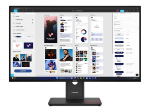 Lenovo ThinkVision T32UD-40 31.5 " IPS 16:9 60 Hz 4 ms 3840 x 2160 pixels 350 cd/m² HDMI ports quantity 1 Eclipse Black Warranty 36 month(s)
