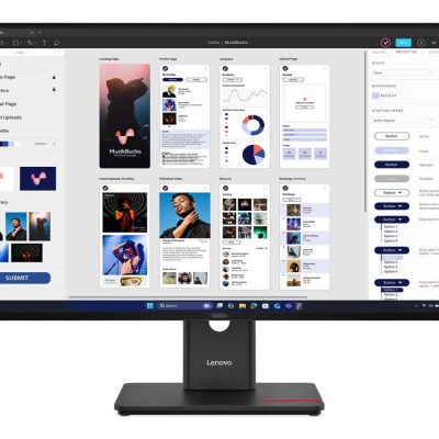 Lenovo ThinkVision T32UD-40 31.5 " IPS 16:9 60 Hz 4 ms 3840 x 2160 pixels 350 cd/m² HDMI ports quantity 1 Eclipse Black Warranty 36 month(s)