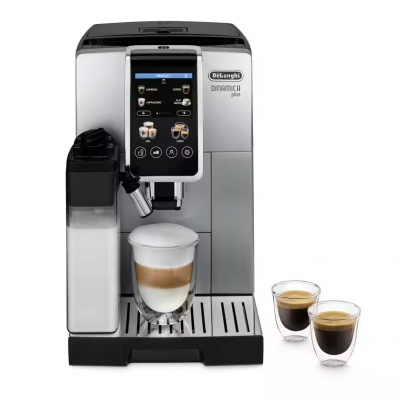 Delonghi Coffee Maker Dinamica Plus ECAM380.85.SB Pump pressure 15 bar Built-in milk frother Automatic 1450 W Stainless Steel/Black