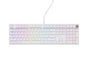 Genesis Thor 404 Mechanical Gaming Keyboard Wired US Gateron Yellow Pro White