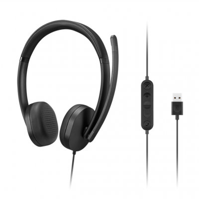 Lenovo Headset USB-A Stereo Gen 2 Built-in microphone Wired Black