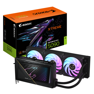 Gigabyte AORUS GeForce RTX 5090 XTREME WATERFORCE 32G NVIDIA 32 GB GeForce RTX 5090 GDDR7 HDMI ports quantity 1 PCI-E 5.0