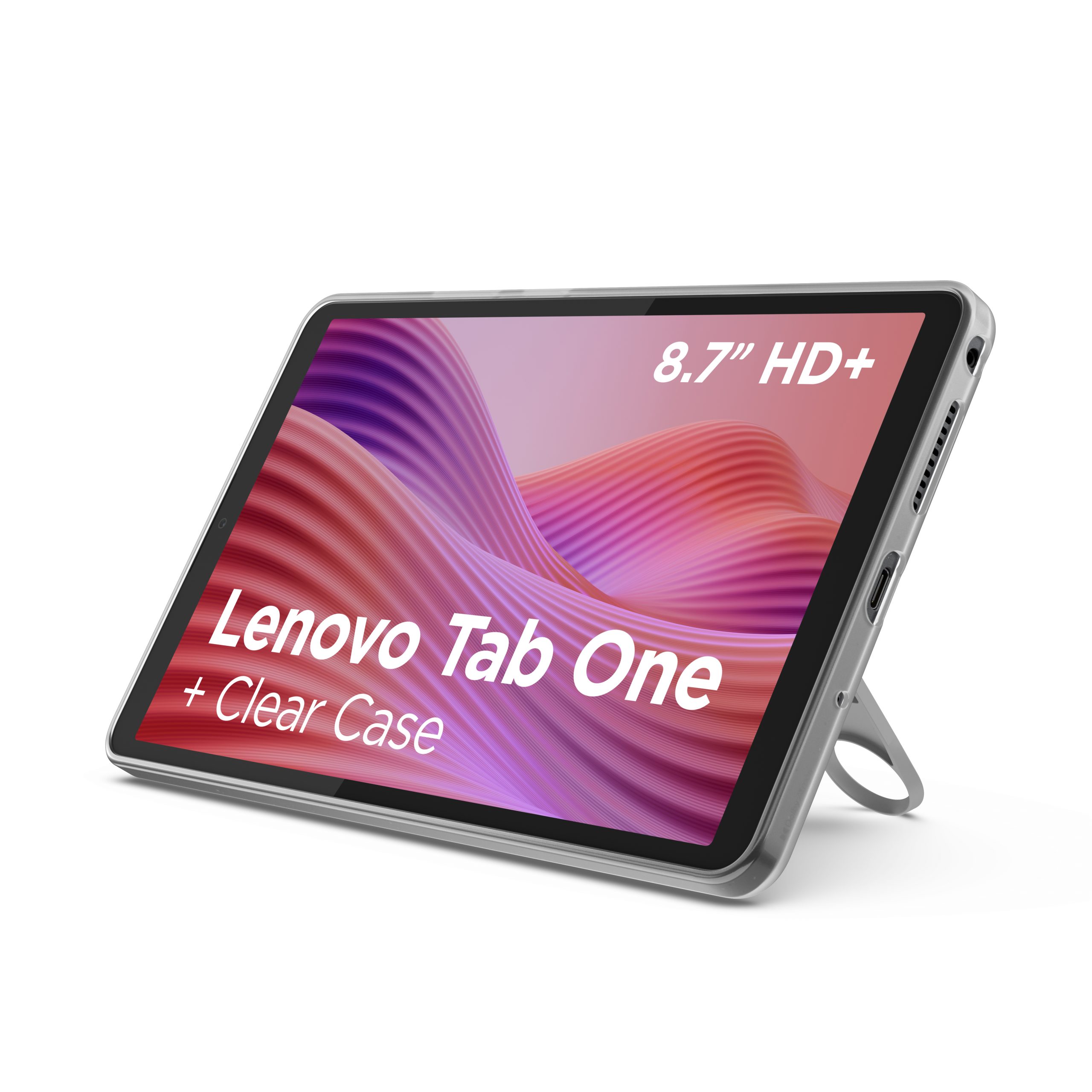 Lenovo Tab One 4G LTE (without power adapter) ZAF10175SE 8.7 " Luna Grey IPS 1340 x 800 pixels MediaTek Helio G85 Soldered LPDDR4x GB 4 64 GB 4G Wi-Fi Front camera 2 MP Rear camera 8 MP Bluetooth 5.3 Android 14 (OS upgrades until Android 16 and 4 years security patches) Warranty 24 month(s) Clear Case, USB-A to USB-C cable, Manual - Image 2