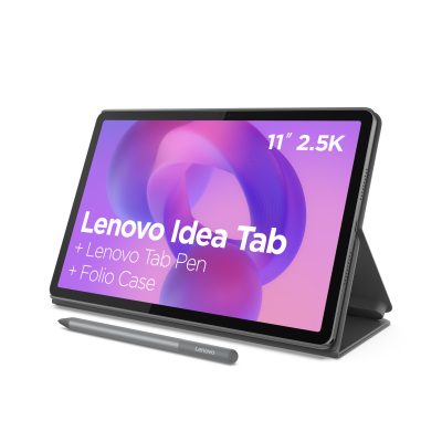Lenovo Idea Tab Wi-Fi (w/o power adapter) ZAFR0006SE 11 " Luna Grey IPS 2560x1600 pixels MediaTek Dimensity 6300 8 GB Soldered LPDDR4x 256 GB Wi-Fi Front camera 5 MP Rear camera 8 MP Bluetooth 5.2 Android 15 (OS upgrades until Android 17 and 4 years security patches) Warranty 24 month(s) Folio Case, Lenovo Tab Pen, USB-A to USB-C cable, Manual