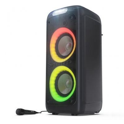 Sharp PS-949 Party Speaker with Built-in Battery Sharp Party Speaker PS-949 XParty Street Beat 132 W Waterproof Bluetooth Wireless connection Portable Black