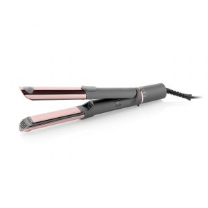 ETA Hair Straightener and Curler ETA132390000 Fenité Exclusive 2-in-1 Ceramic heating system Temperature (min) 140 °C Temperature (max) 200 °C Number of heating levels 5 1700 W Grey/Pink