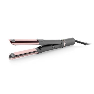 ETA Hair Straightener and Curler ETA132390000 Fenité Exclusive 2-in-1 Ceramic heating system Temperature (min) 140 °C Temperature (max) 200 °C Number of heating levels 5 1700 W Grey/Pink