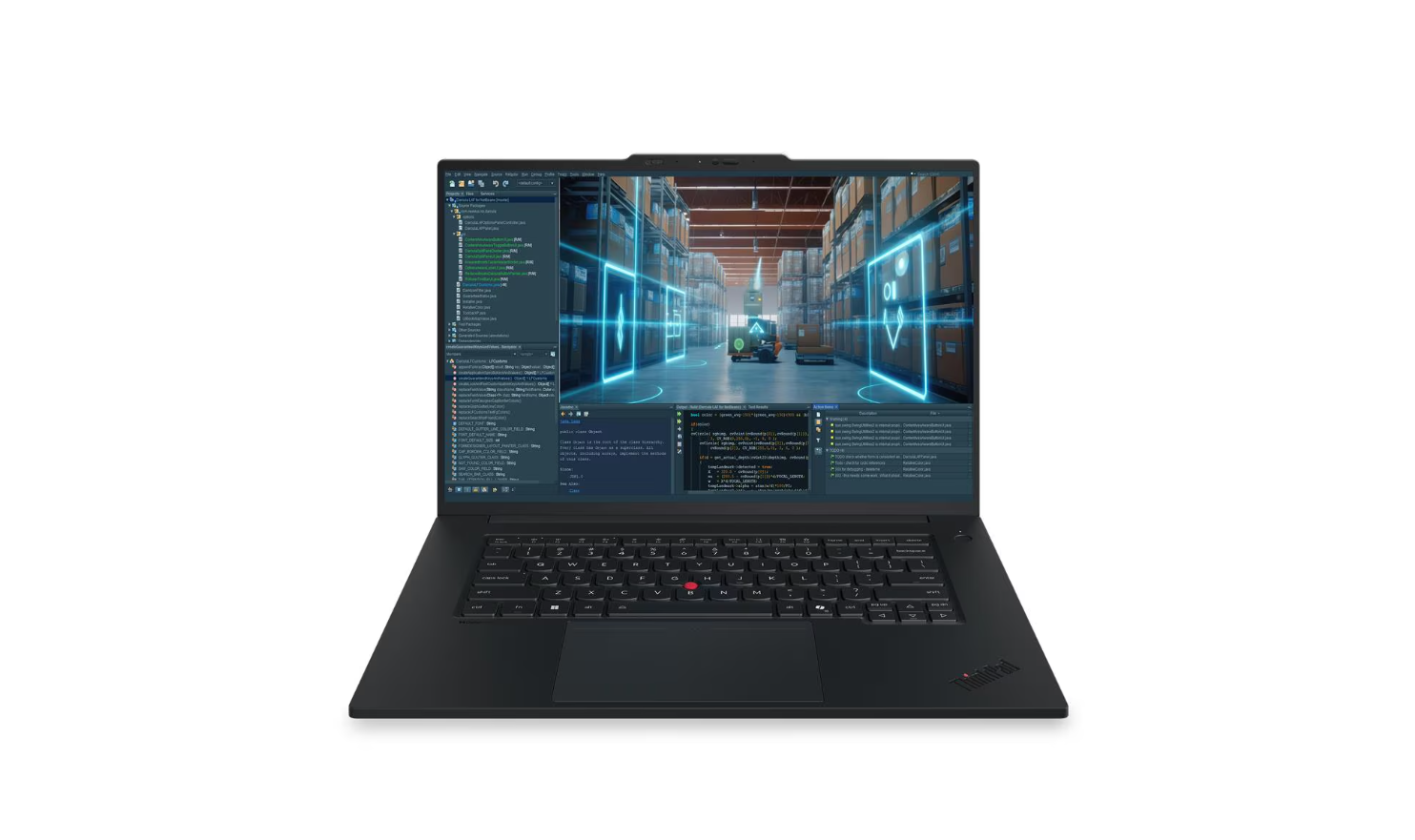 Lenovo ThinkPad P1 G9 Intel Black 16 " IPS WUXGA 1920 x 1200 pixels Anti-glare Intel Core Ultra X7 368H 32 GB LPCAMM2 LPDDR5X Solid-state drive capacity 1000 GB Intel Arc B390 GPU Windows 11 Pro Bluetooth version 5.4 802.11be WWAN Upgradable to 5G Keyboard language Nordic Keyboard backlit Battery warranty 12 month(s) Warranty 36 month(s)