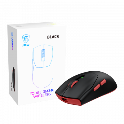 MSI FORGE GM340 Wireless 2.4 GHz, Bluetooth, USB 2.0