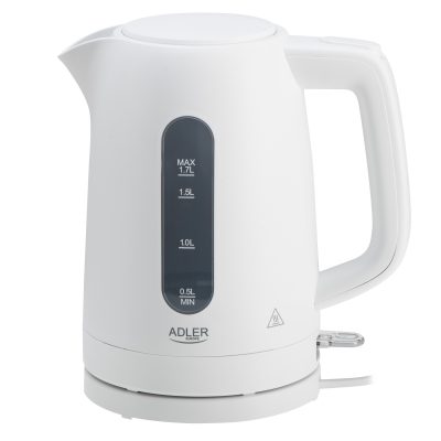 Adler Kettle AD 1379w Electric 2200 W 1.7 L Polypropylene 360° rotational base White