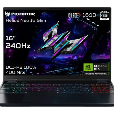Acer Predator Helios Neo 16S AI PHN16S-71-95J5 Black 16 " OLED WQXGA 240 Hz Intel Core Ultra 9 275HX 64 GB DDR5 Solid-state drive capacity 1000 GB NVIDIA GeForce RTX 5070 Ti Windows 11 Home Keyboard language English Keyboard backlit Warranty 24 month(s)