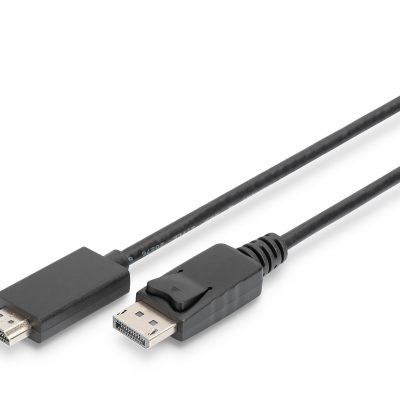 Digitus Adapter Cable, DP - HDMI type A DisplayPort to HDMI 2 m