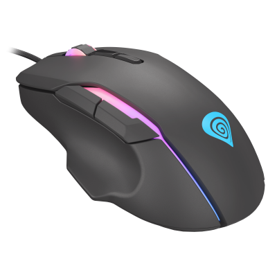 GENESIS Xenon 220 Gaming Mouse, 500 - 6400DPI, Wired, Black Genesis