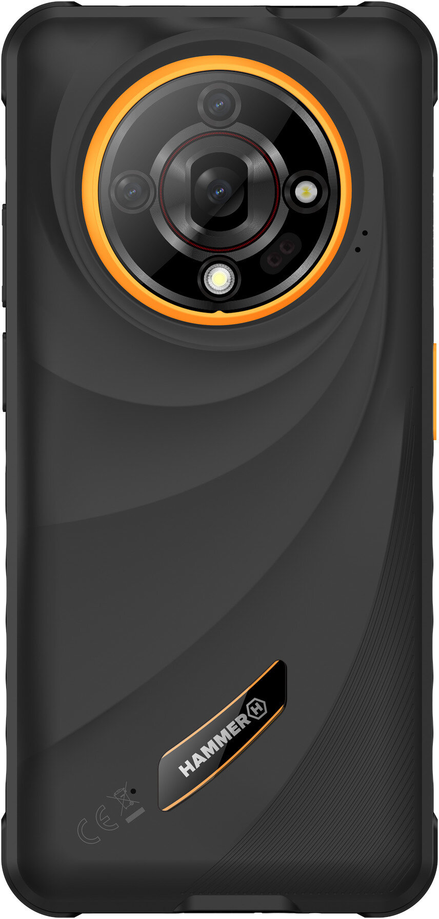 Hammer Iron 6 Black 6.56 " IPS 1612 x 720 pixels Mediatek Internal RAM 6 GB 128 GB Dual SIM 4G Main camera resolution 48 MP Android 14 6050 mAh - Image 2