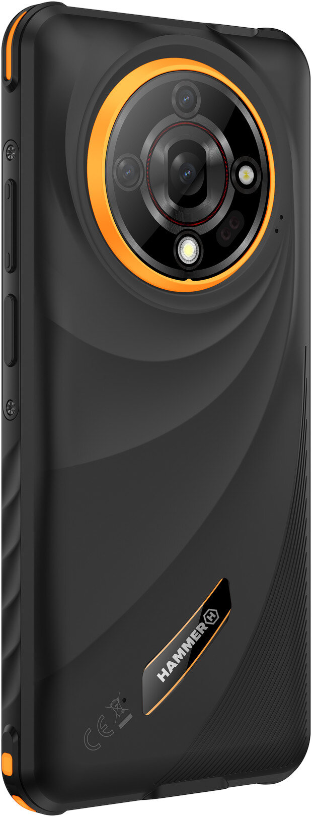 Hammer Iron 6 Black 6.56 " IPS 1612 x 720 pixels Mediatek Internal RAM 6 GB 128 GB Dual SIM 4G Main camera resolution 48 MP Android 14 6050 mAh - Image 4