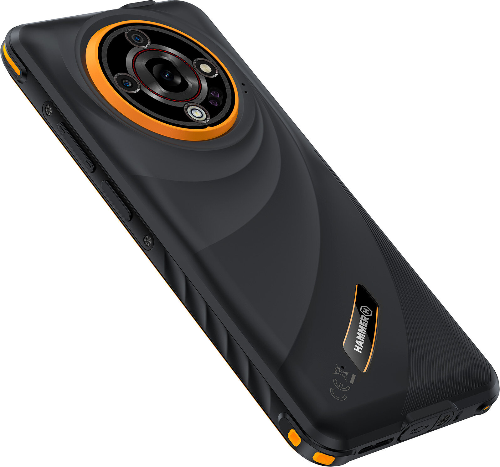 Hammer Iron 6 Black 6.56 " IPS 1612 x 720 pixels Mediatek Internal RAM 6 GB 128 GB Dual SIM 4G Main camera resolution 48 MP Android 14 6050 mAh - Image 5