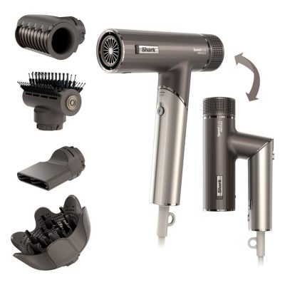 Shark Hair Dryer System HD542EU SpeedStyle Pro Flex 1700 W Number of temperature settings 3 Ionic function Grey Diffuser nozzle