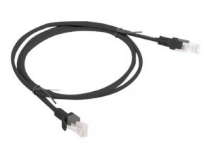 Lanberg Patch cable - CAT 6 RJ-45 - male 1 m Black RAL 9004