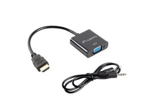 Lanberg HDMI, Mini Jack 3.5 mm, VGA Adapter AD-0017-BK 20 m