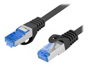 Lanberg Patchcord Cat.6A S/FTP LSZH CCA PCF6A-10CC-0200-BK 2 m Black