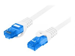 Lanberg Patch cable - CAT 6a RJ-45 - male 3 m Grey RAL 7035 Blue
