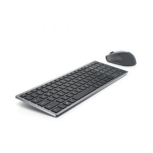 Dell Keyboard and Mouse KM7120W Keyboard and Mouse Set Wireless Batteries included Bluetooth Wireless connection US Titan Gray