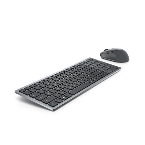 Dell Keyboard and Mouse KM7120W Keyboard and Mouse Set Wireless Batteries included Bluetooth Wireless connection US Titan Gray