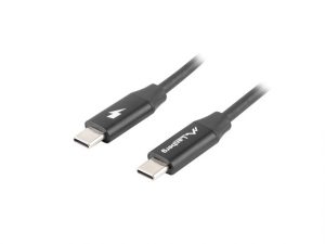 Lanberg USB-C 2.0 Cable, Quick Charge 4.0 CA-CMCM-40CU-0018-BK USB Type-C to USB Type-C 1.8 m